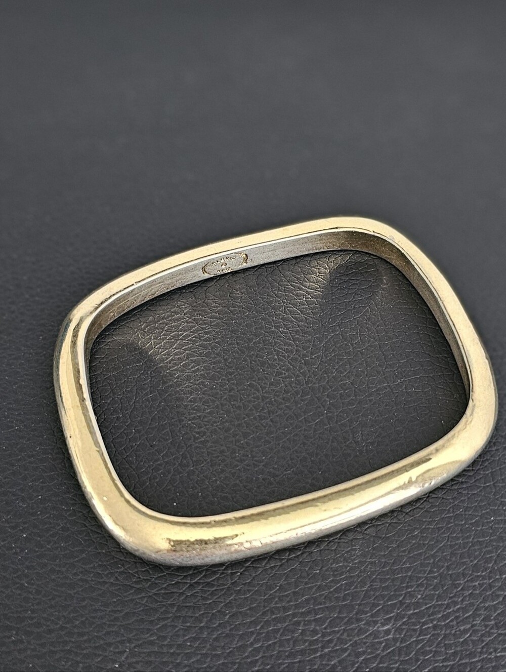 Alexis Kirk Gold Tone Square Vintage Bangle